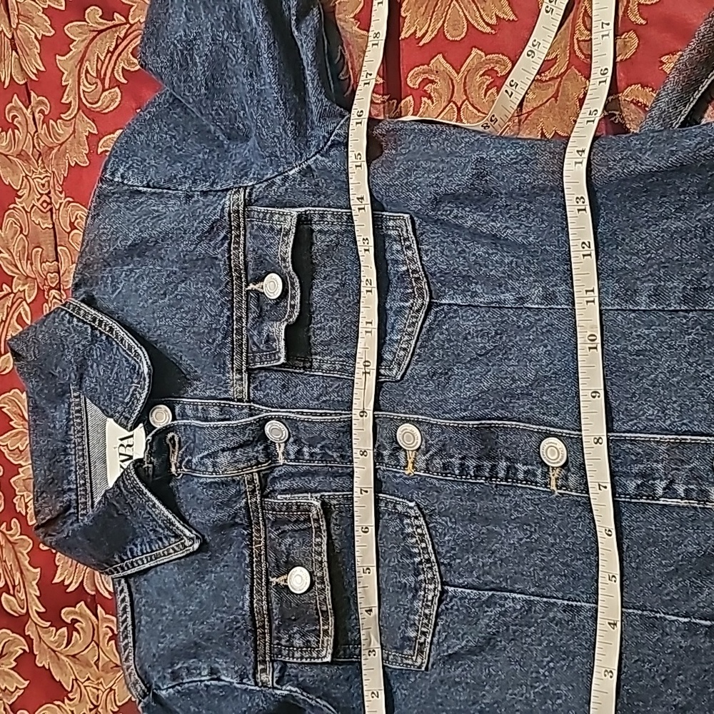 Zara Belted Button Front Denim Dress XS - Picture 12 of 15